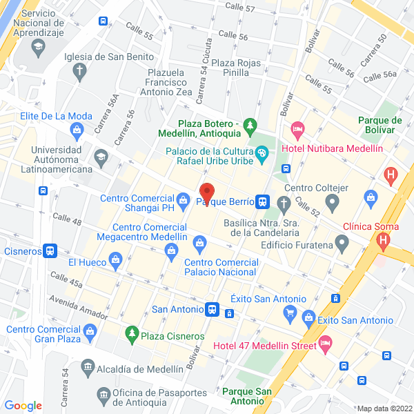 Mapa de Tienda Naturista Solo Verde