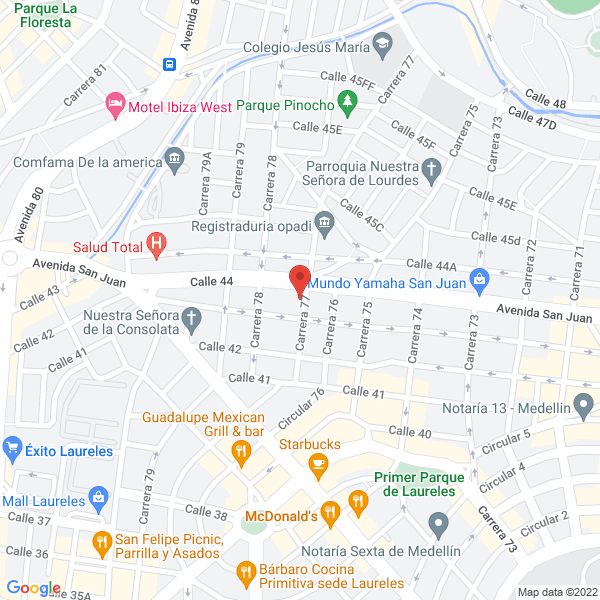 Mapa de Gaviria