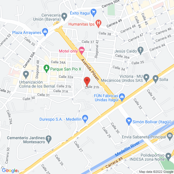 Mapa de Trecitex S.A.S.