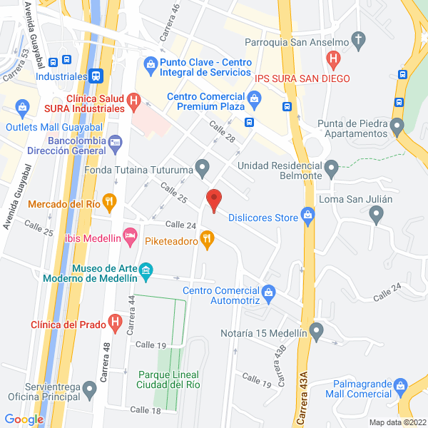 Mapa de Carsystem Andina S.A.