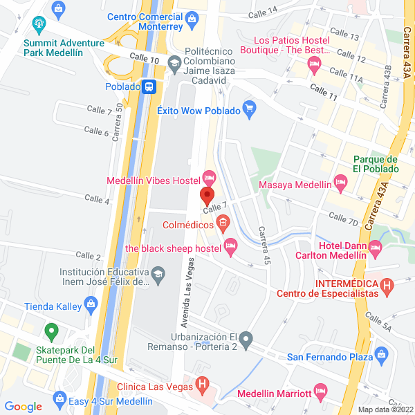 Mapa de Suroeste Finca Raiz