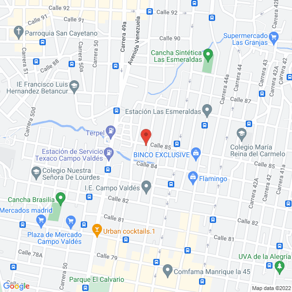Mapa de Abarrotes E Inversiones Martinez