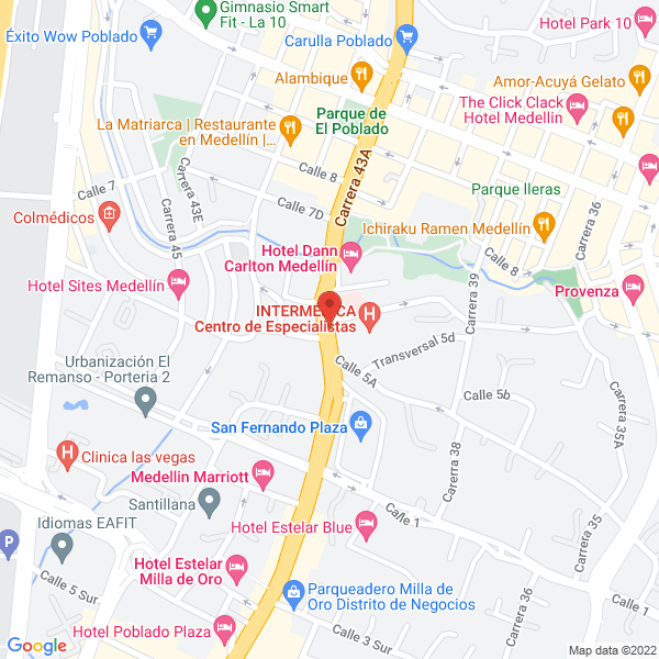 Mapa de Oral Company