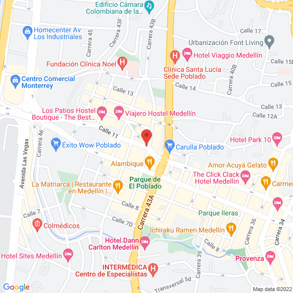 Mapa de Salsamentaria Excelsior