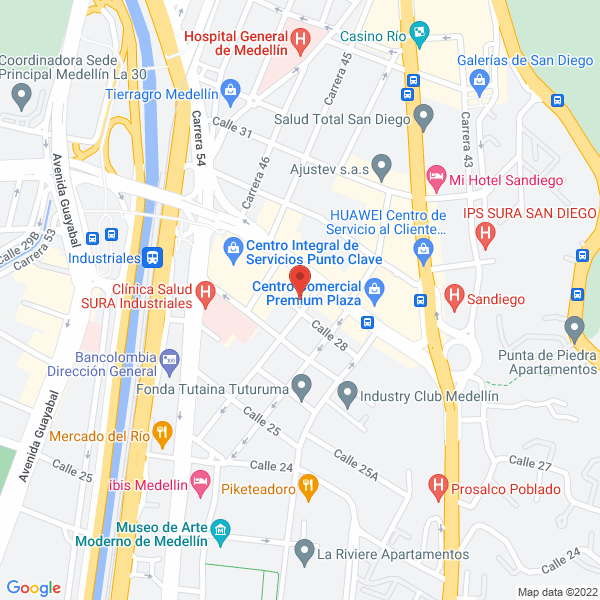 Mapa de Diagnosticentro Diesel La Montaña S.A.S.