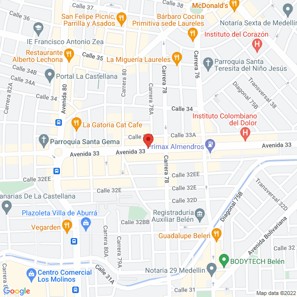 Mapa de Fajas Body Flex S.A.S.
