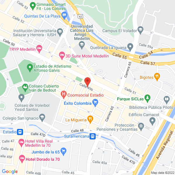 Mapa de Restaurante Pescao Mojado