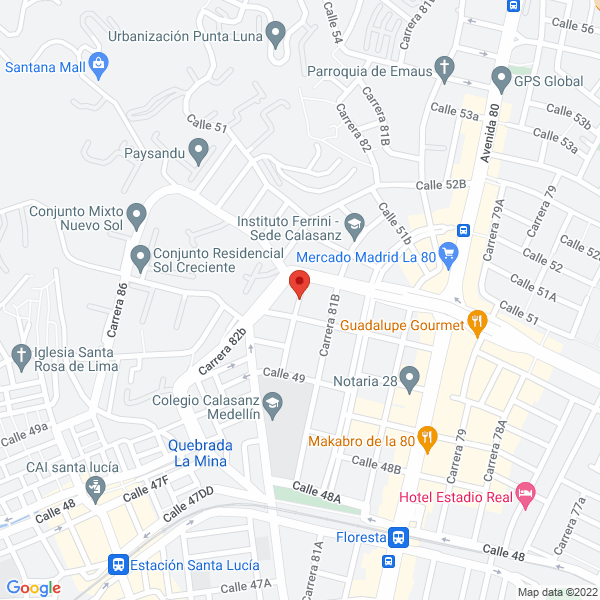 Mapa de Comercializadora Formydatos
