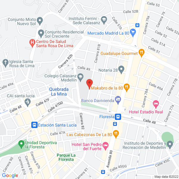 Mapa de Academia Ansa Ltda