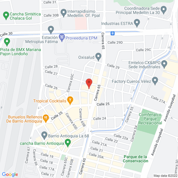 Mapa de Servicio Técnico Lg Medellín.