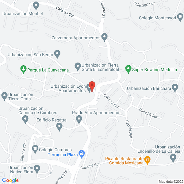 Mapa de Fundación De Atención A La Niñez - Fan