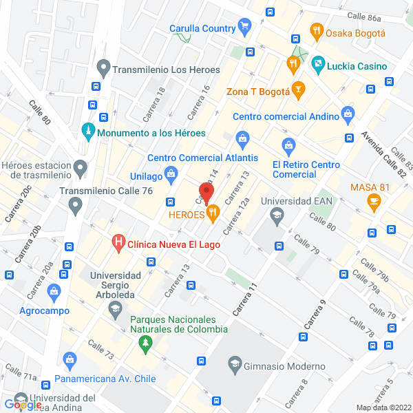 Mapa de Inmobiliaria Aliadas