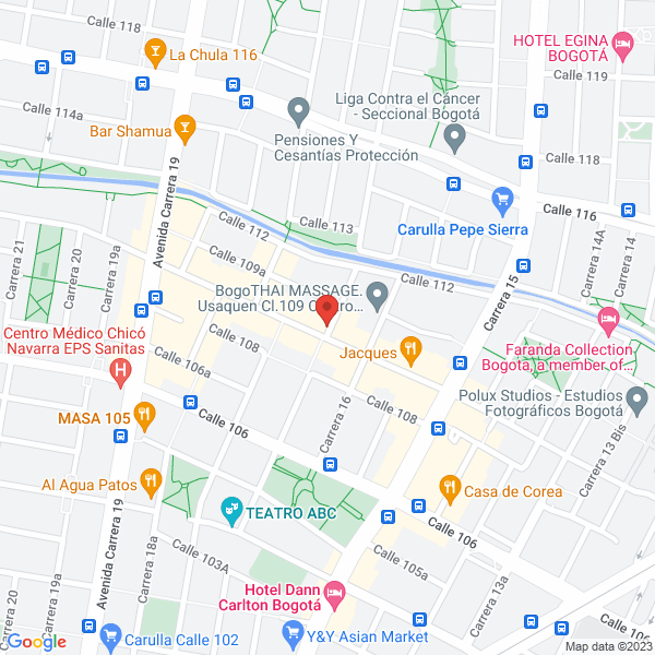 Mapa de Sergio Rada Medicina Estetica Especializada