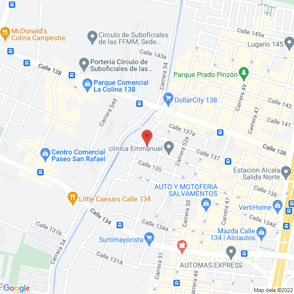 Mapa de Dis Arq S A S
