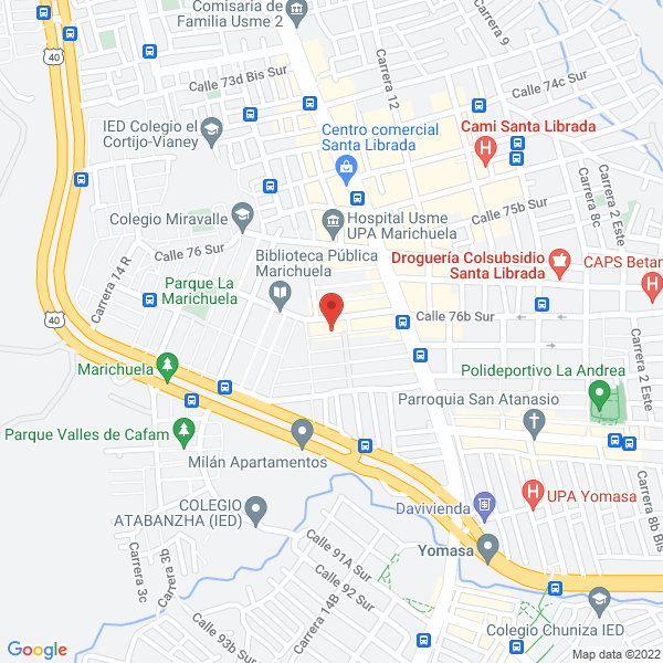 Mapa de Mariachi Show Juvenil
