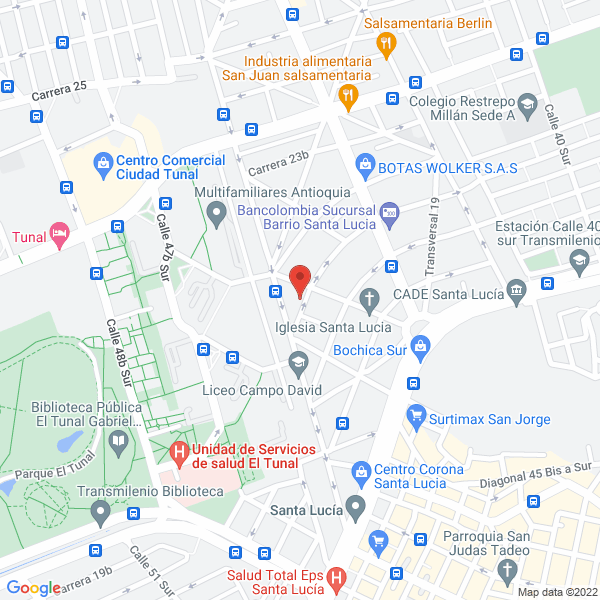 Mapa de Suindustriales S.A.S
