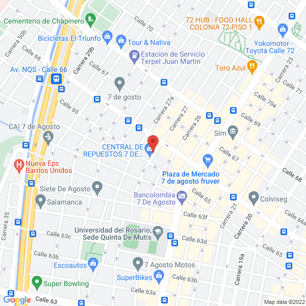 Mapa de I.N.R. Inversiones Reinoso & Cía Ltda