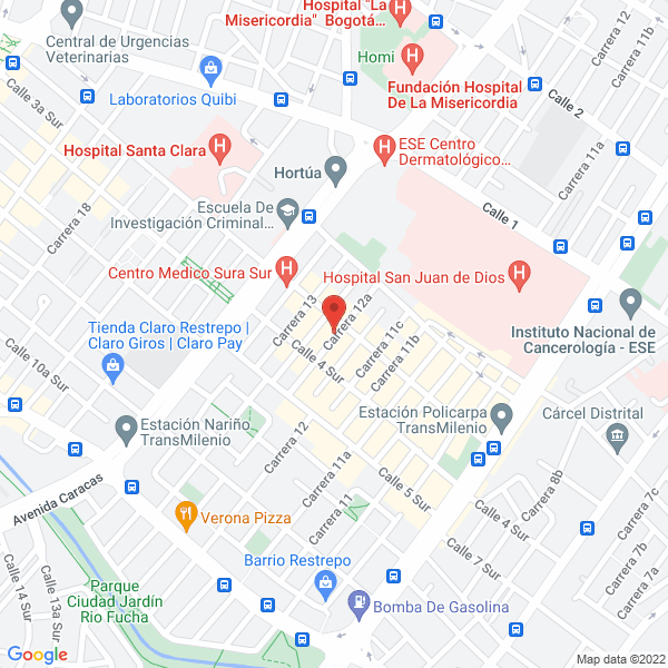 Mapa de Crear Security