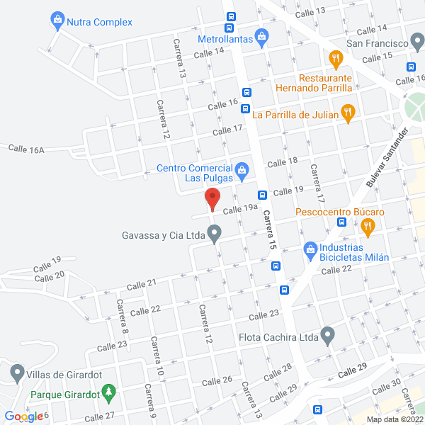 Map of Cda Las Motos De Bucaramanga S.A.S.
