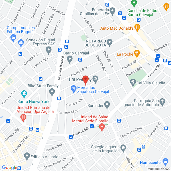 Mapa de Atz De Colombia S.A.