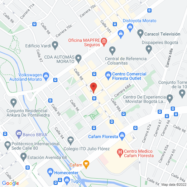 Mapa de Carsdecol S.A.S
