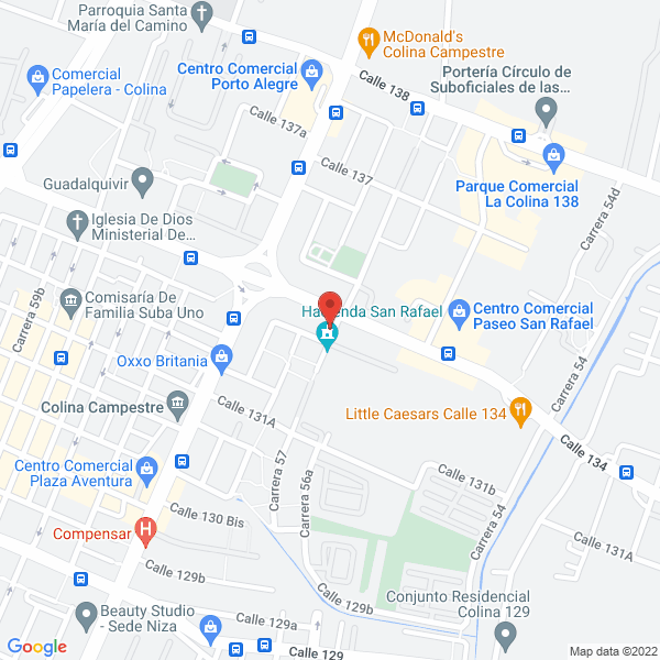 Mapa de Berckley Preschool Bogotá