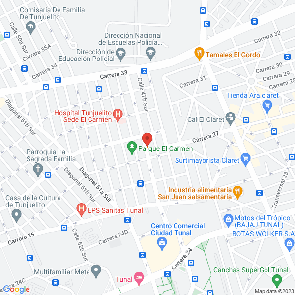 Mapa de Andina Consultoria Ambiental Y Fumigaciones S.A.S.