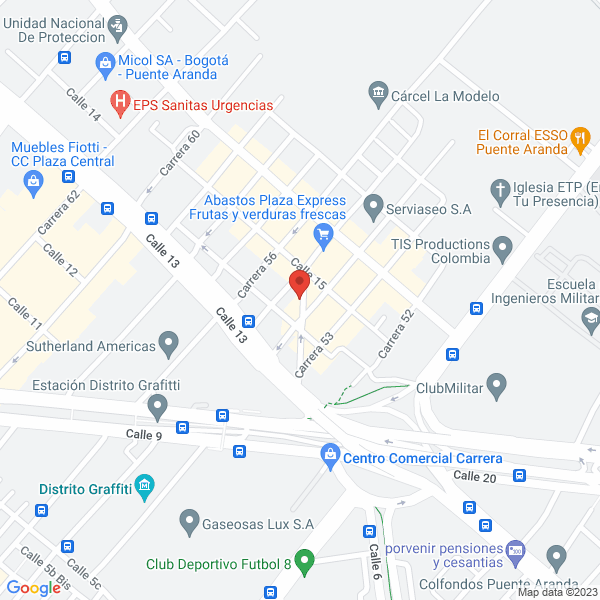 Mapa de Mangueras Y Complementos Industriales S.A.S