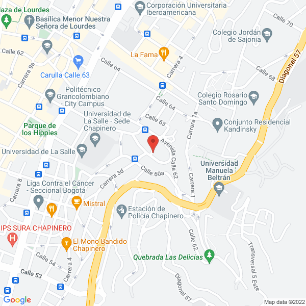 Mapa de Escuela De Actuacion Edgardo Roman