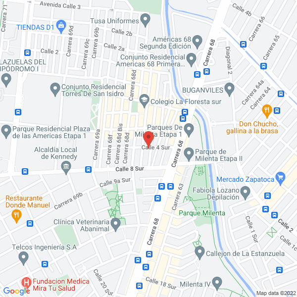 Mapa de Dotaciones Dyuniforms Ltda.