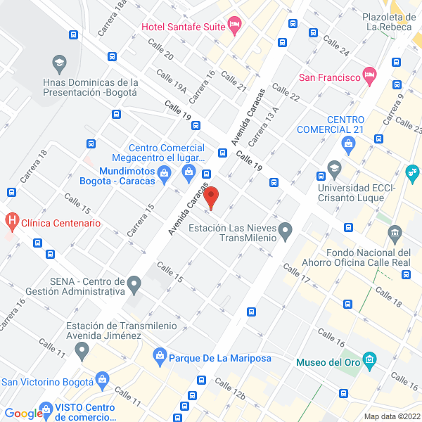 Mapa de Distribuciones Eléctricas Jt S.A.S.