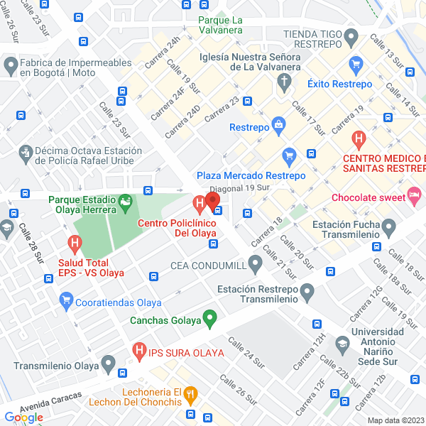 Mapa de Denticolor