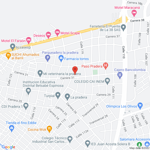Map of A.R. Proquirurgicos S.A.S.