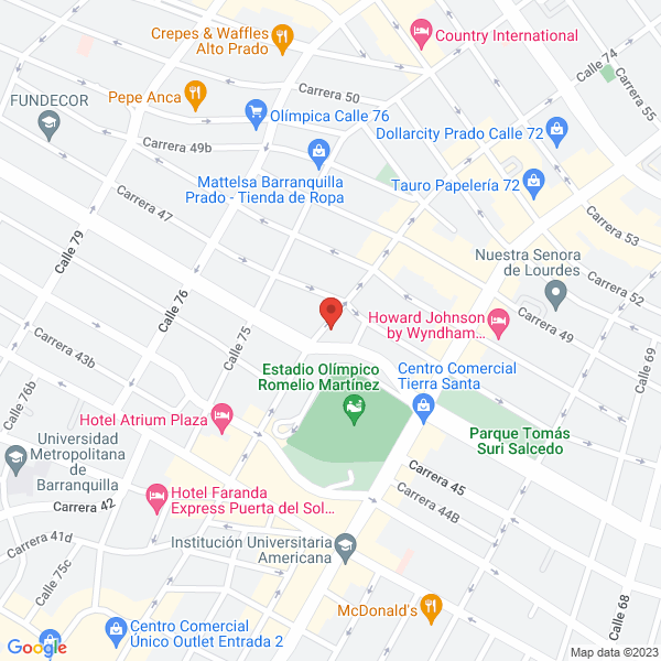 Map of International Charcoal S.A.S. Sigla Intercharcoal S.A.S.
