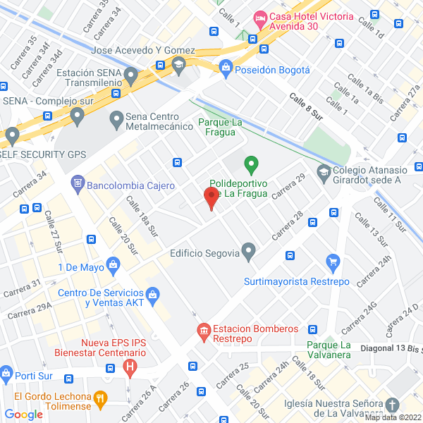 Mapa de Asis Monser Electromecanicos Ltda