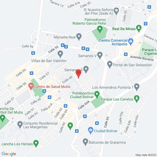 Map of Inversiones Fcg S.A.S.