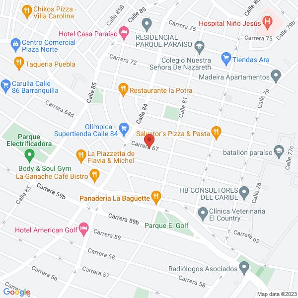 Map of Inversiones Comercializadora Cabagui S.A.S.