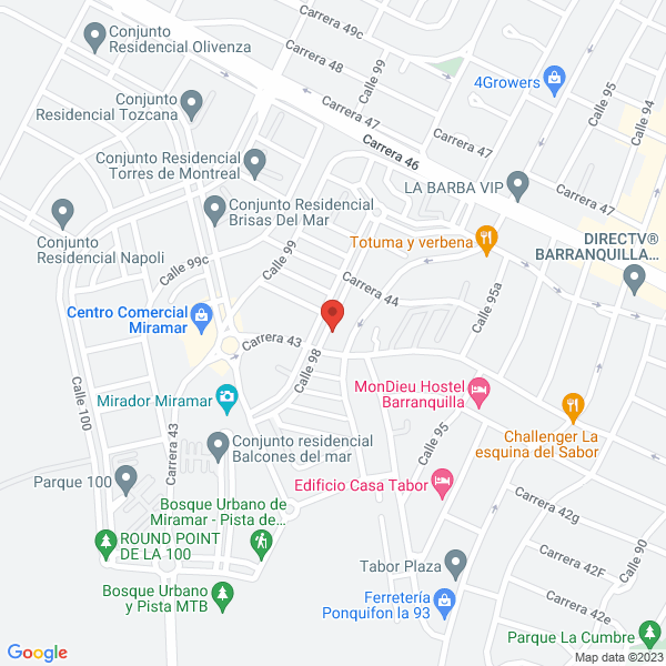 Map of Inversiones Reales Vj S.A.S.