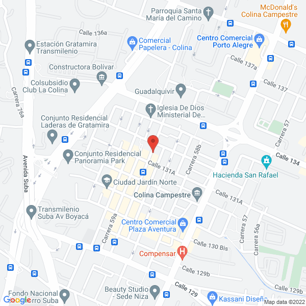 Mapa de Negenex S.A.S.