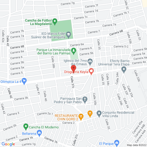 Map of Comercializadora Jesed S.A.S.