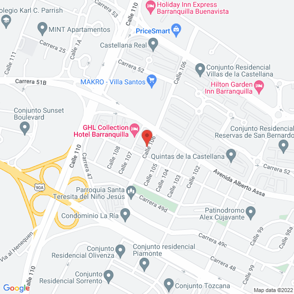 Map of Infinito Global S.A.S.