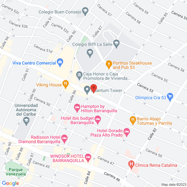 Map of Gonzalez & Meneses Mantenimientos Y Servicios S.A.S.