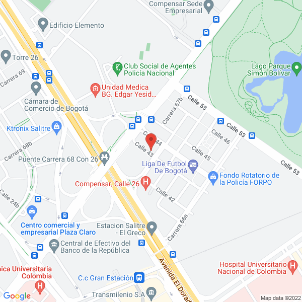 Mapa de Datum Ingeniería S.A.S.