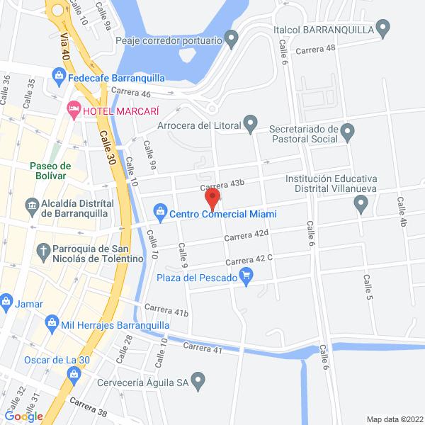 Map of Avicaribe S.A.S.