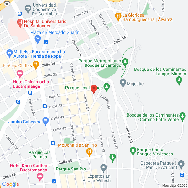 Map of O.S. Ingeniería E.U.