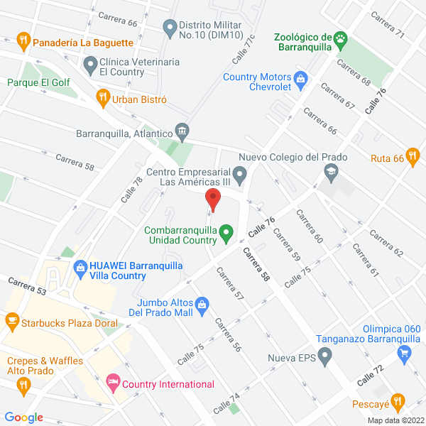Map of Campestre Villas S.A.S.