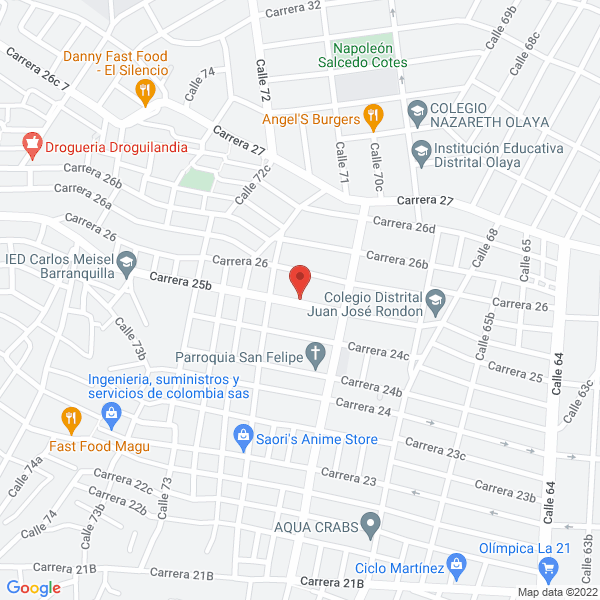 Map of Inversiones Isomedic Ips Ltda