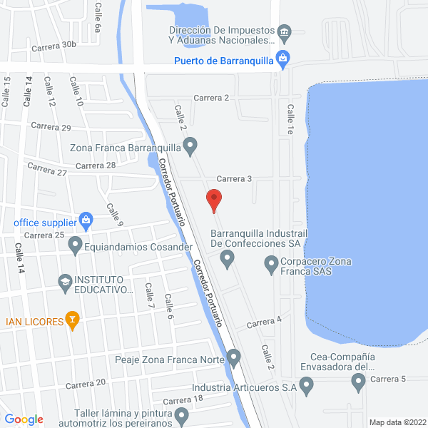 Map of Saafartex Zona Franca S.A.S.