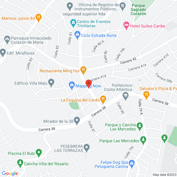 Map of Centro De Rehabilitación Neurológica Nuevos Horizontes S.A.S.