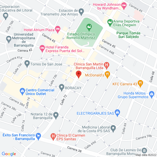Map of Comercializadora Sky A.C. Ltda.